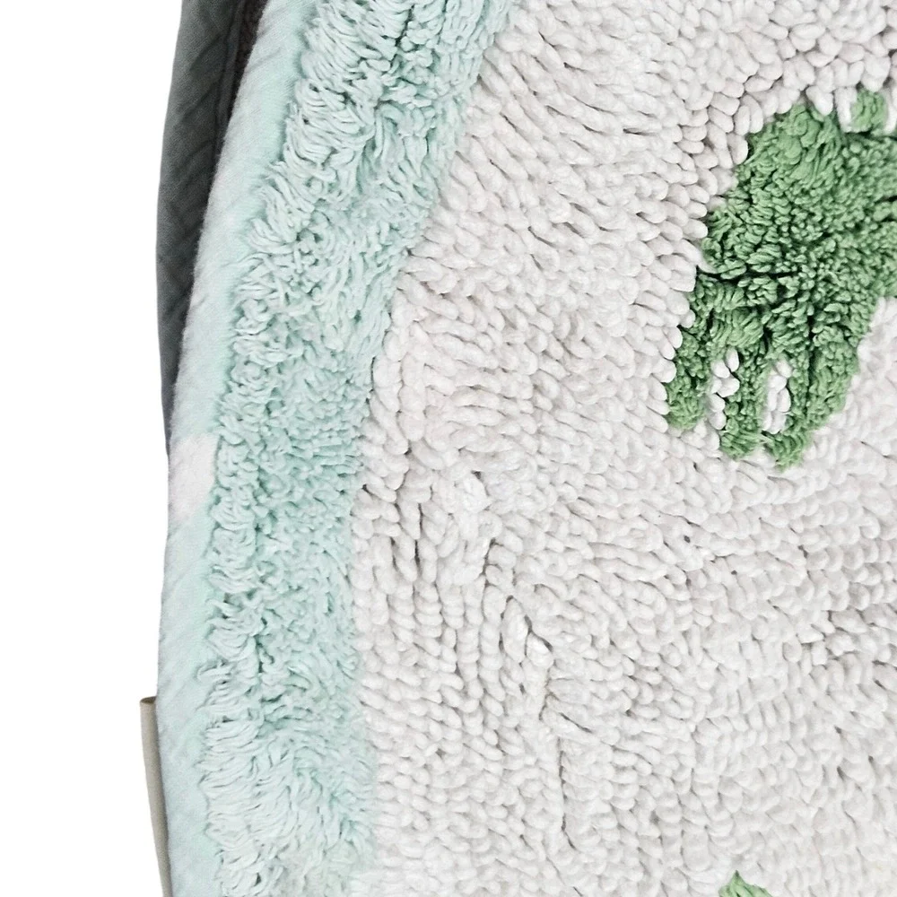 Pottery Barn Kids Bath Rug Kids 28in Green Alligator Round Cotton Tufted Mat